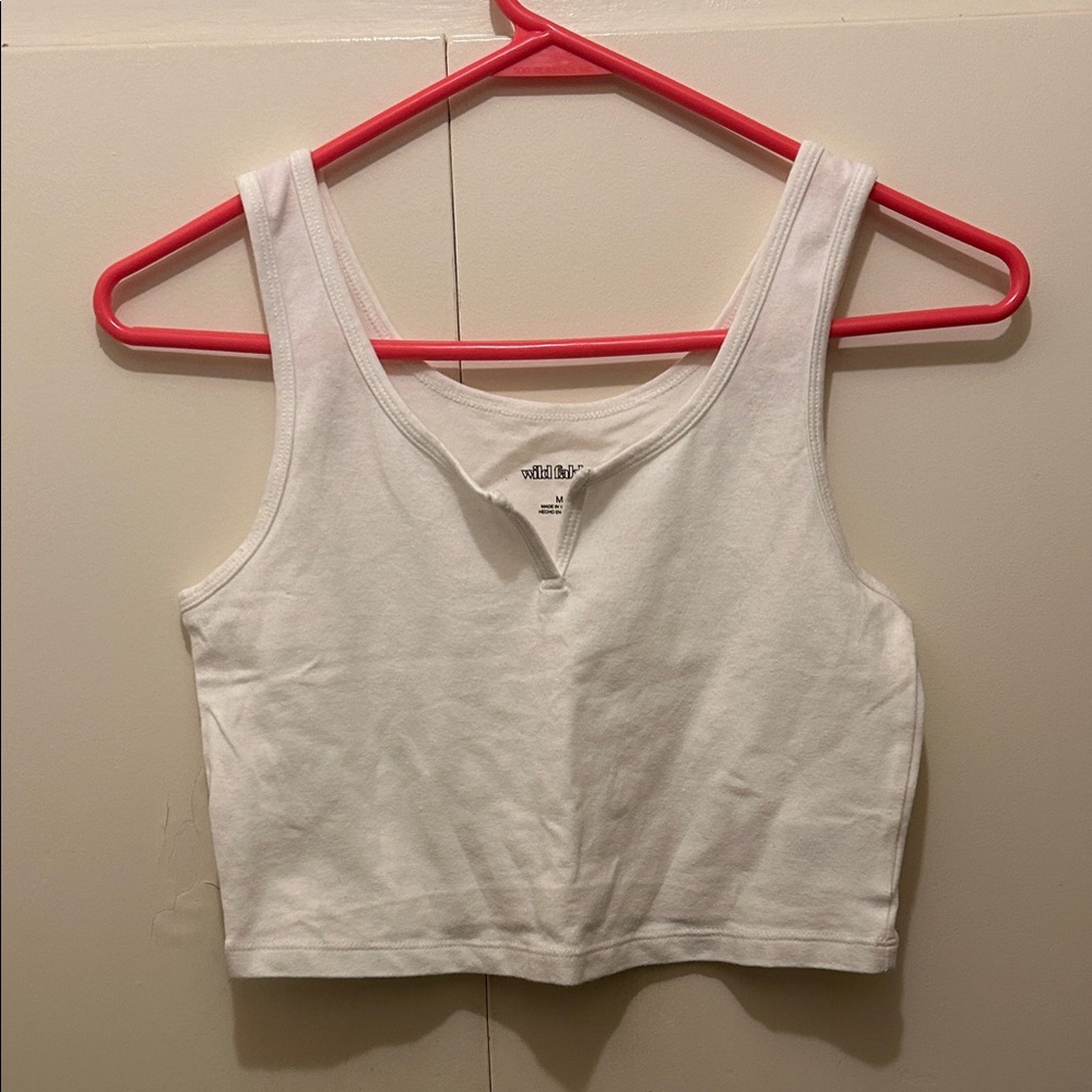Wild Fable White Crop Top